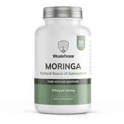 Moringa pot achter
