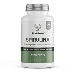 Spirulina pot achter