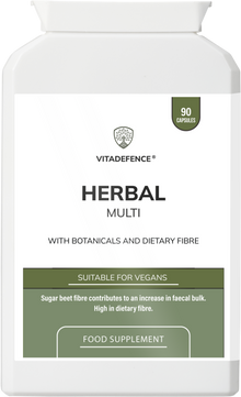 Herbal Multi – Sugar Beet Fibre & Botanical Blend – 90 Vegan Capsules -  Vitadefence® - Vitadefence®
