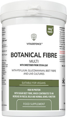 Botanical Fibre Multi | Fibre & Plant Blend with Glucomannan & Live Cultures – 300 g -  Vitadefence® - Vitadefence®
